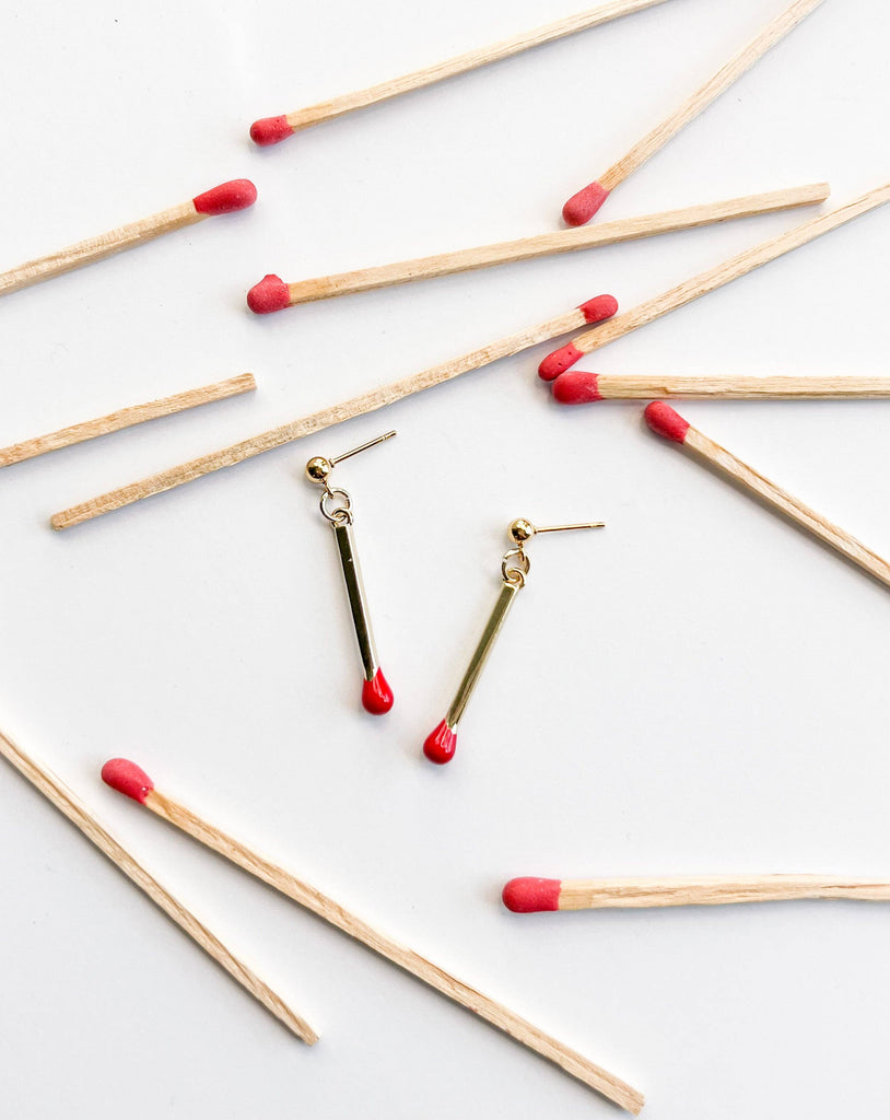 Matchstick Earrings