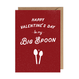 Happy Valentine's Day Big Spoon Greeting Card