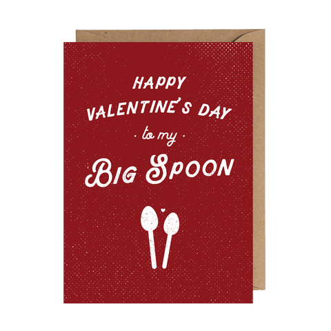 Happy Valentine's Day Big Spoon Greeting Card