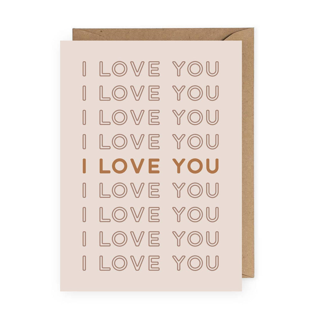 I Love You Greeting Card | Valentine