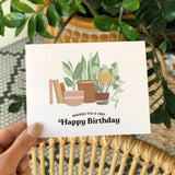 Wishing You a Very Happy Birthday Plant Greeting Card