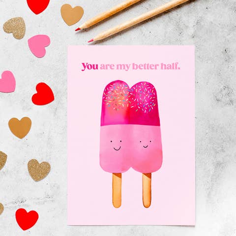 Popsicles Valentine's Day Card