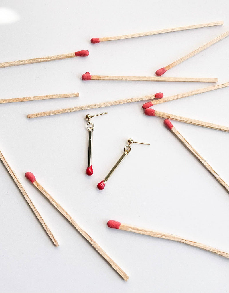 Matchstick Earrings