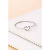 Dainty Open Heart Shape Fashion Ring