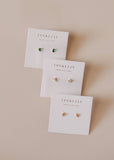 Teardrop - White CZ - Earrings