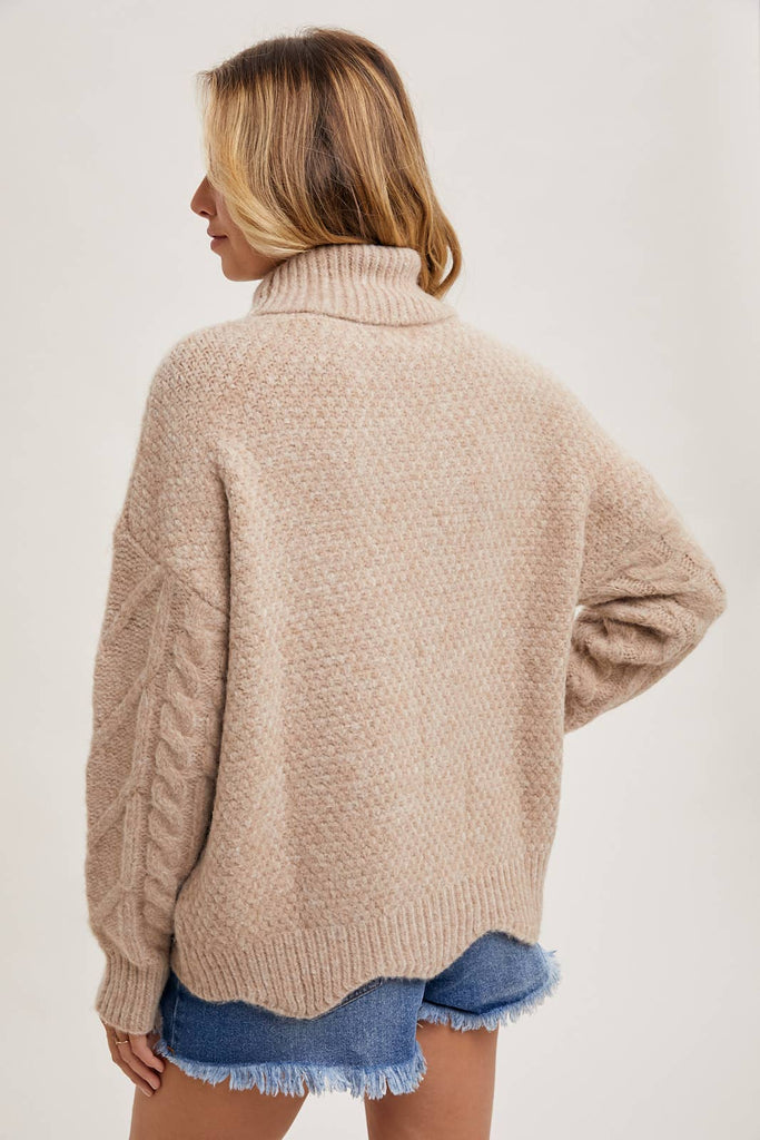 Tiana Scallop Hem Sweater