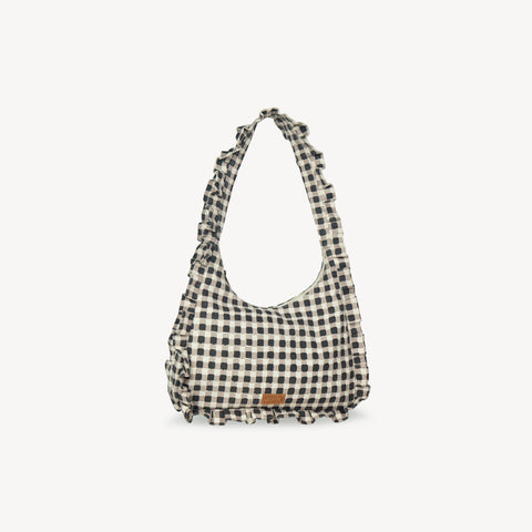 Momo Shoulder Bag - Ink Gingham