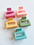 Small Square Hair Claw Clips - Fall /Thanksgiving