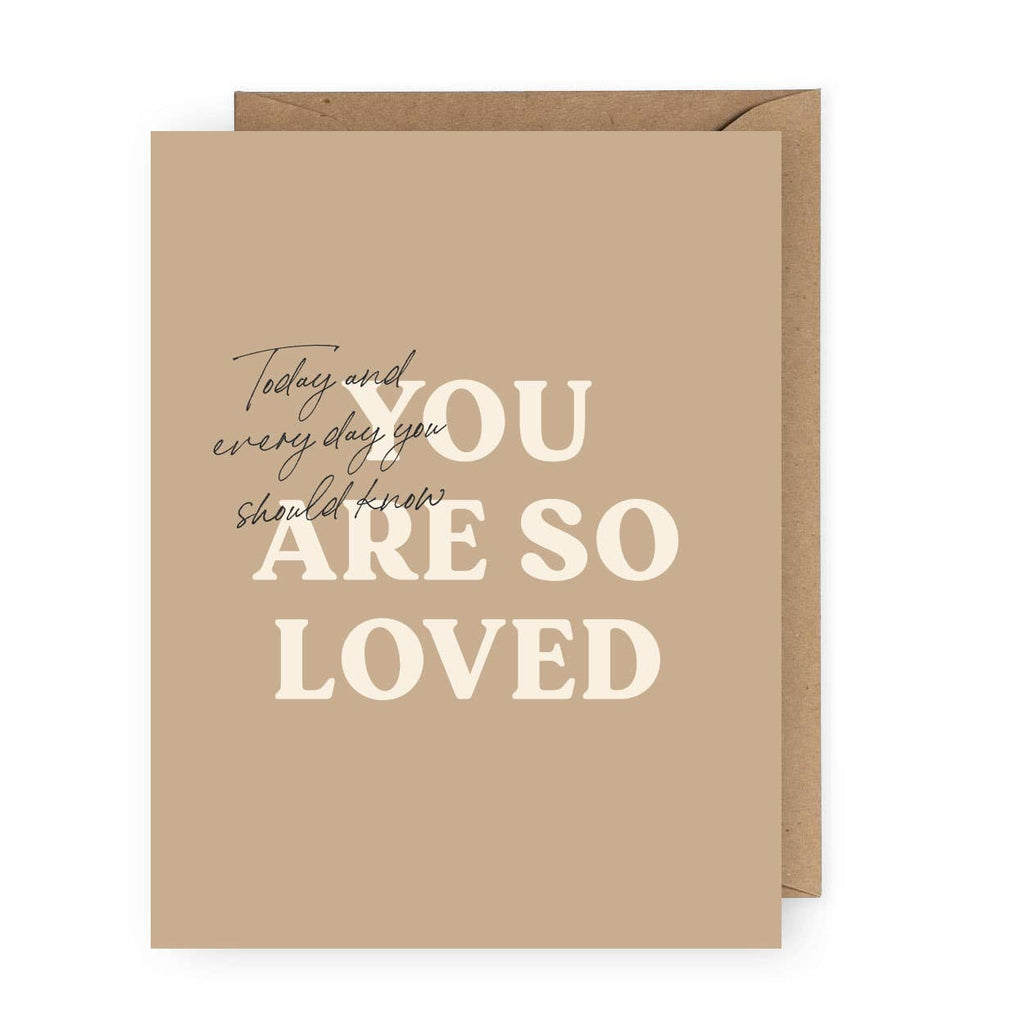 You are So Loved Greeting Card | Valentine