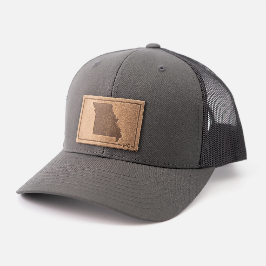 Missouri Leather Patch Trucker Hat