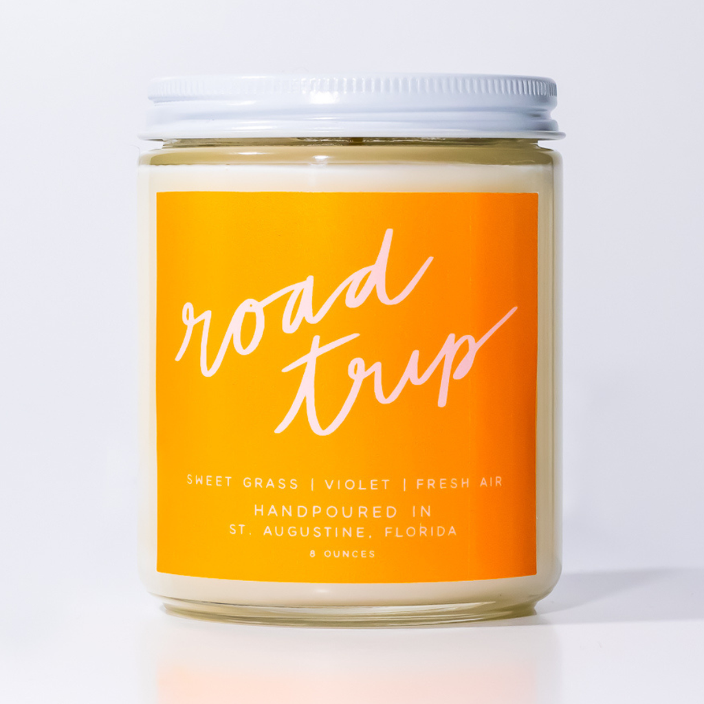 Road Trip: 8 oz Soy Wax Hand-Poured Candle