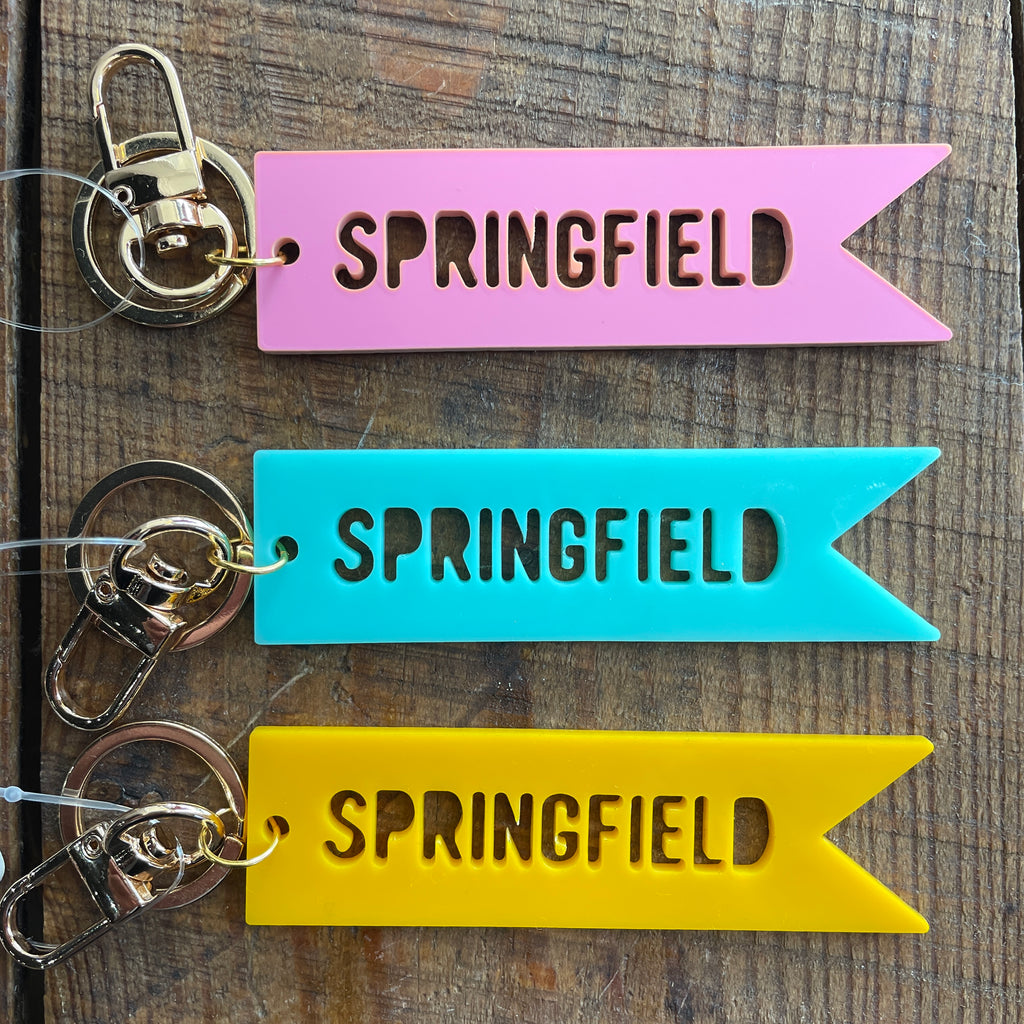 Springfield Banner Keychain