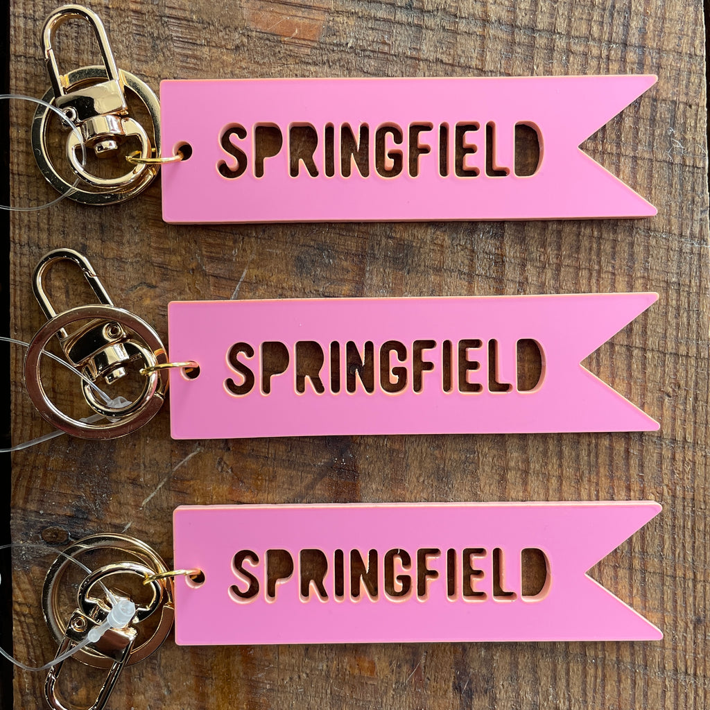 Springfield Banner Keychain