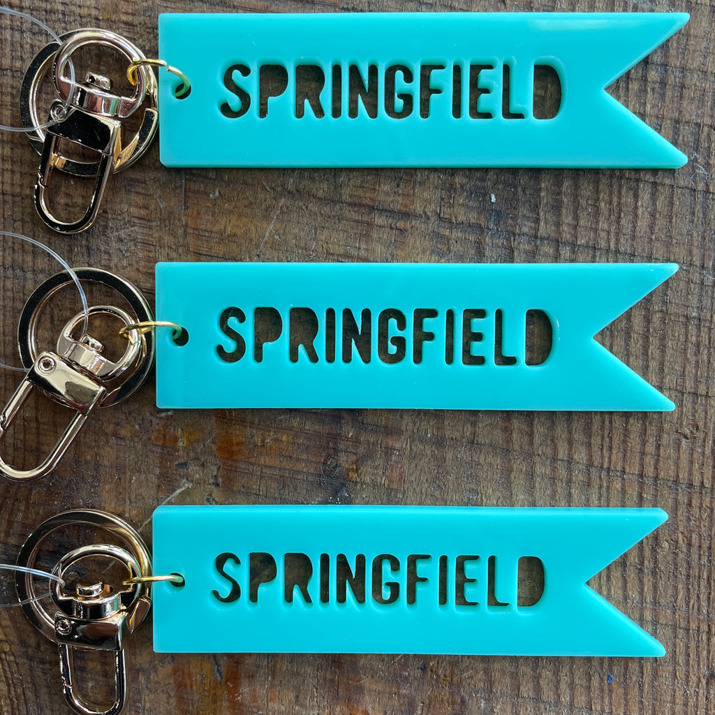 Springfield Banner Keychain