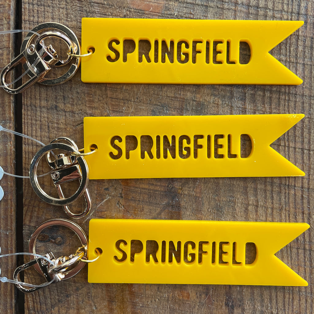 Springfield Banner Keychain