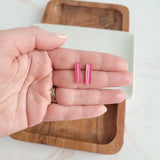 Bella Bar Studs - Rose Pink