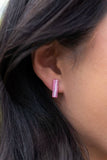 Bella Bar Studs - Rose Pink