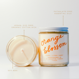 Orange Blossom: 8 oz Soy Wax Hand-Poured Candle