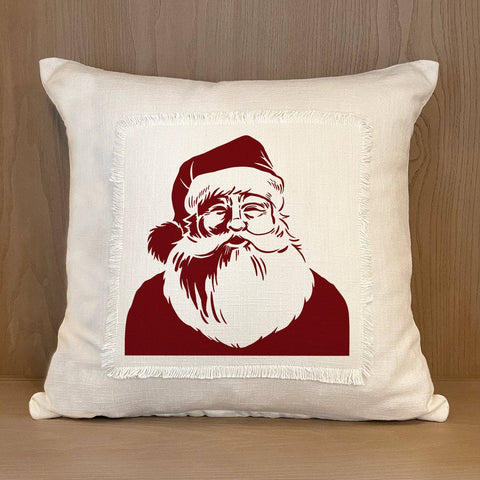 Santa / Natural Pillow Cover