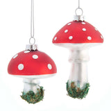 Glass Mushroom Ornament